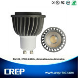 Ra>82 6W Dimmable GU10 COB LED Spotlight